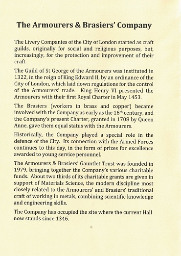 Armourers and Brasiers - September 2017-3