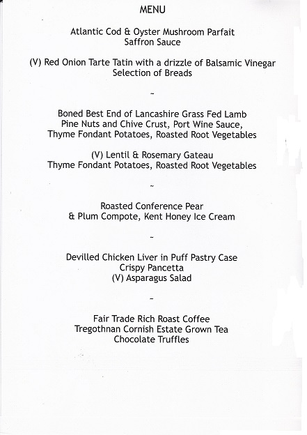 Lancastrians Dinner - annual city Dinner - Nov 2022