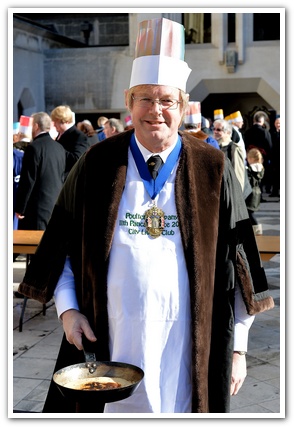 The 11th Annual City Inter-Livery Pancake Races - Guildhall Yard, London 2015