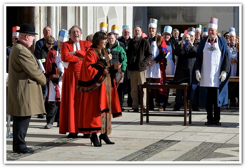 The 11th Annual City Inter-Livery Pancake Races - Guildhall Yard, London 2015