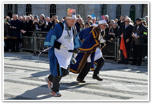 The 11th Annual City Inter-Livery Pancake Races - Guildhall Yard, London 2015