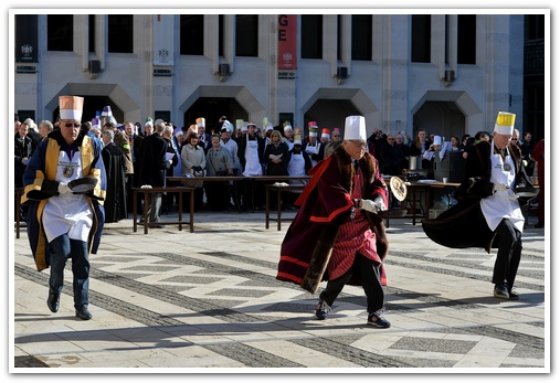 The 11th Annual City Inter-Livery Pancake Races - Guildhall Yard, London 2015