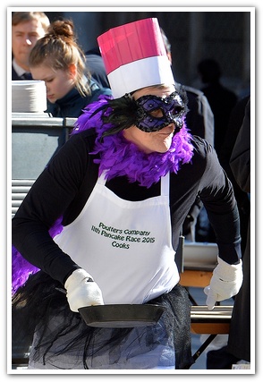 The 11th Annual City Inter-Livery Pancake Races - Guildhall Yard, London 2015