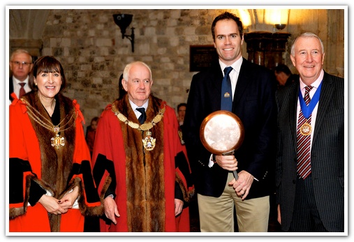 The 11th Annual City Inter-Livery Pancake Races - Guildhall Yard, London 2015