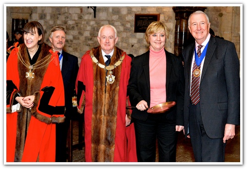 The 11th Annual City Inter-Livery Pancake Races - Guildhall Yard, London 2015