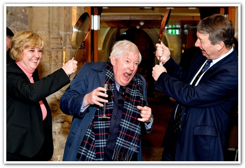 The 11th Annual City Inter-Livery Pancake Races - Guildhall Yard, London 2015