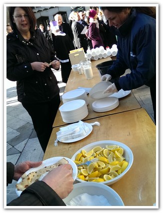 The 11th Annual City Inter-Livery Pancake Races - Guildhall Yard, London 2015