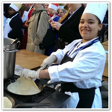 The 11th Annual City Inter-Livery Pancake Races - Guildhall Yard, London 2015