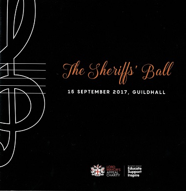 Sheriffs' Ball Sept 2017 - Guildhall, London