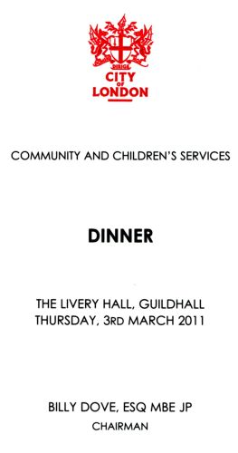 City of London Community and Children's Services Dinner 2011