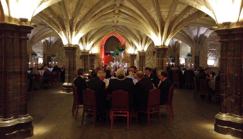 City of London Markets Committee Dinner - Guildhall Crypts, Feb 2016