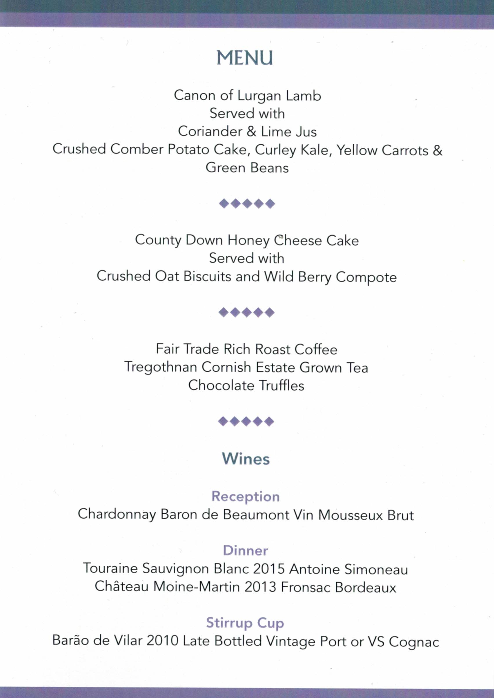 Co-operation Ireland - Dinner at Stationers' Hall, February 2018