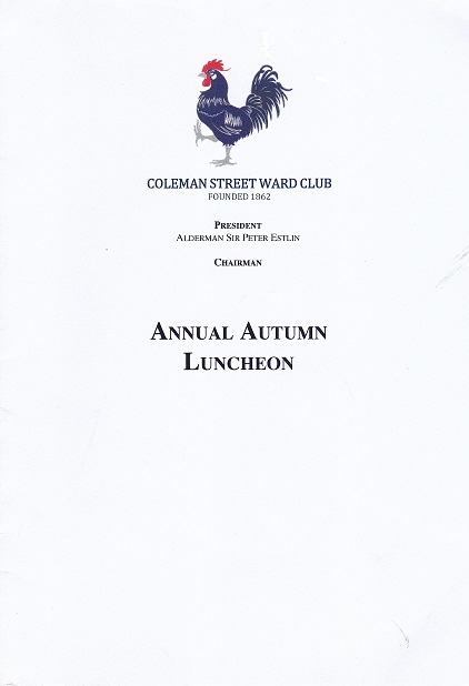 Coleman Street Ward Club -  Nov 2021