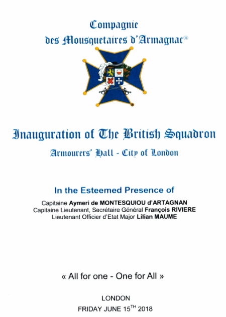 Compagnie des Mousquetaires d'Armagnac - June 2018
