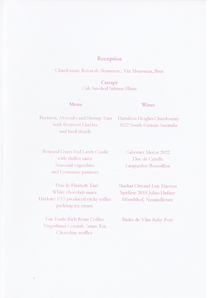 Cooks of London candlemas luncheon_Jan 25