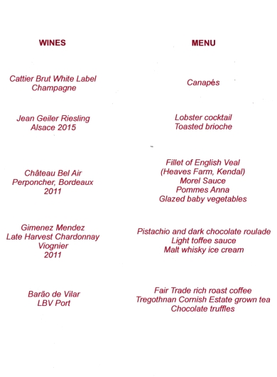 Worpshipful Company of Cooks - Candlemas Luncheon 2018