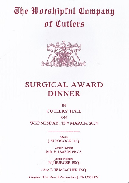 Surgical Award Dinner March 24