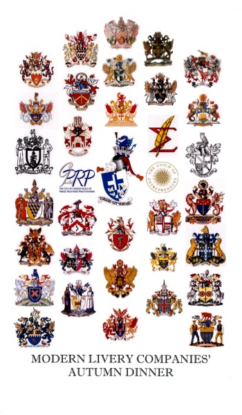 Modern Livery Companies Autumn Dinner - September 2015, Armourers' Hall, City of London