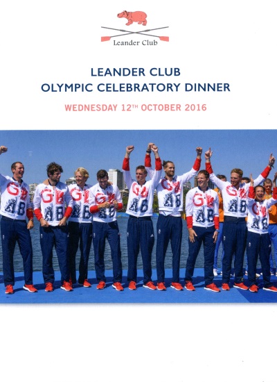 Leander Club - Olympic Celebratory Dinner, Guildhall, October 2016