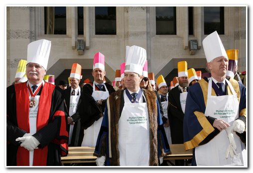 The 8th Annual City of London & Inter-Livery Pancake Races - Guildhall Yard, London 2012