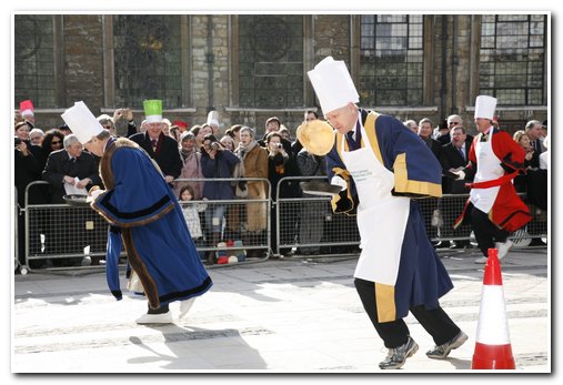 The 8th Annual City of London & Inter-Livery Pancake Races - Guildhall Yard, London 2012