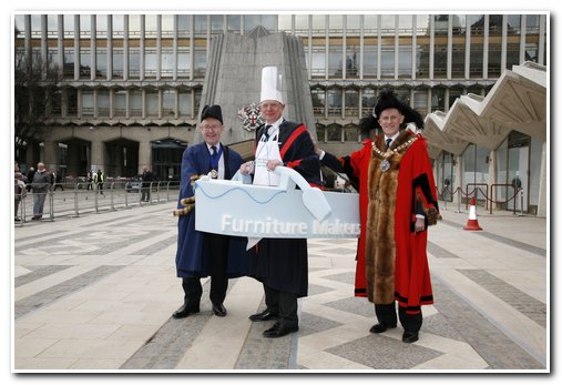 The 8th Annual City of London & Inter-Livery Pancake Races - Guildhall Yard, London 2012