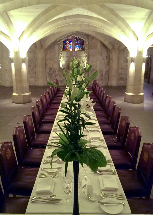 Patternmakers Company  - Dinner in Guildhall Crypt, Oct 2015