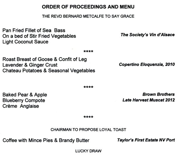 The Worshipful Company of Paviors - Christmas Dinner, Dec 2013