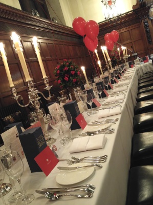 Red Balloon Celebration Dinner - Cutlers' Hall, Nov 2016