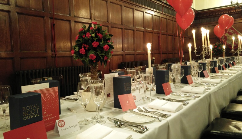 Red Balloon Celebration Dinner - Cutlers' Hall, Nov 2016