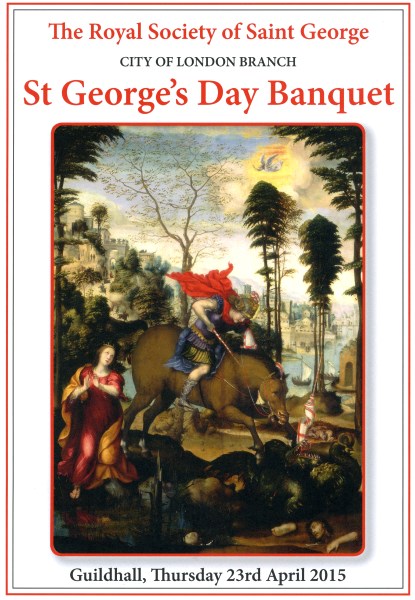 Saint George's Day Banquet, April 2015 at Guildhall, London