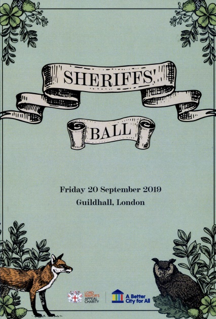 Sheriffs Ball at Guildhall Sept 2019