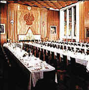 The Carpenters' Hall was opened in 1960. The banqueting hall seats up to 220 in comfort. It is ideal for informal buffets and formal banquets.