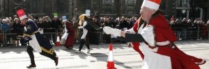 The 8th Annual Inter-Livery Pancake Races - Guildhall Yard, London 2012